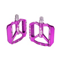 Teltree Hafif Alüminyum Bisiklet Pedalları - Kaymaz Tabanlı, Rahat Ve Dayanıklı Mor