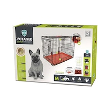 M-pets Voyager 2 Kapılı Köpek Kafesi Medium Kırmızı 76x48x53 Cm 244-52027.02
