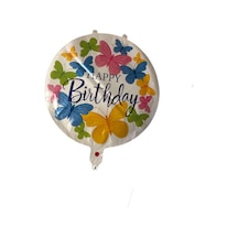 FOLYO BALON HAPPY BİRTHDAY RENKLİ KELEBEKLİ 18'' DÜ 15