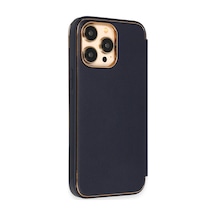 Apple iPhone Uyumlu - 13 Pro Kılıf Dolpin Kapaklı - Lacivert