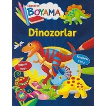 Eğlendiren Boyama - Dinozorlar- Parıltı Yayınları