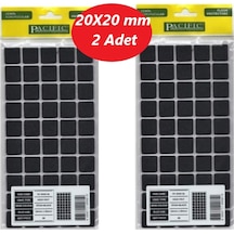 Pasific Zemin Koruyucu 20x20 Mm Siyah Keçe, Ses Ve Çizik Önleyici Siyah Mobilya Keçesi 2 Adet
