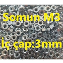 M3 Somun İç Çap:3mm - 24 Adet