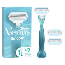 Gillette Venüs Smooth Kadın Tıraş Makinesi + Yedek Başlık 3'lü