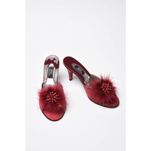 Gc 125 Kadin Ev Terliği - Bordo Bordo