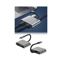 4 Ü 1 Arada Type-c To Hub Dönüştürücü Adaptör - 4k Ultra Hd Hdmı & Vga