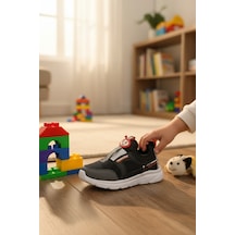 Enoch Çocuk Spor Ayakkabı Slip-on Tasarımlı Konfor Model SİYAH-BEYAZ