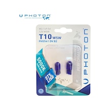 Photon 12v Dipsiz Ampul T10 5w Beyaz Işık 5000k 2 Ad