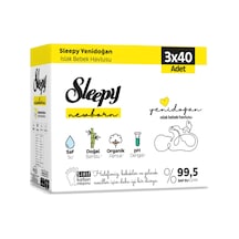 Sleepy Natural Yenidoğan Islak Havlu 3 X 40'lı - 6 Adet Tarı 6'li