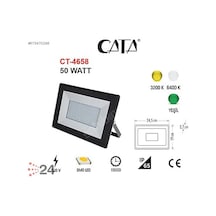 Cata Ct-4658 50w Slim Led Projektör(beyaz)