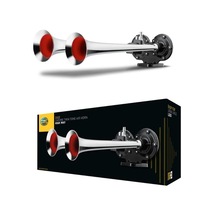 Hella 12v 2'li Havalı Korna Düz Ses Krom