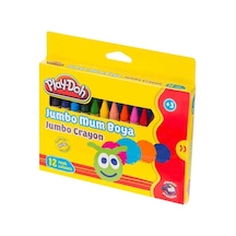 Play Doh Silinebilir Jumbo Crayon Mum Boya 12 Renk