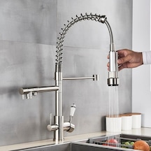 Mutfak Eviye Bataryası Dual Flow Su Arıtma Çıkışlı Spiralli Yeni