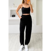 Fiolin Soft Touch Modal Kumaş Balon Pantolon siyah