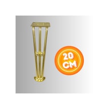20 Cm Metal Boncuklu Koltuk Ayağı Mobilya Ayağı Ünite Ayağı Konsol Ayağı Puf Berjer Ayağı Gold