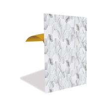 Tink Kendinden Yapışkanlı Beyaz Petek Mermer Desenli Pvc Panel 41x62cm