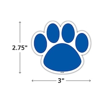 Teacher Created Resources Magnetic Accents, Colourful Paw Prints 77207.0