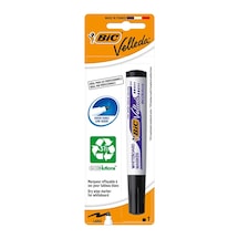 Bic Velleda Tahta Kalemi Blister Siyah 8'li Avantaj Paketi - 8 Adet Tarı