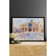 Pster14754 The Piazza San Marco-auguste Renoir Sanatsal Çerçeveli Tablo 21 X 30