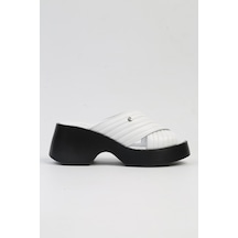Pierre Cardin Pc-7194- 3968 Beyaz-kadın Platform Terlik Beyaz