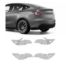 Tesla Model Y 2021 Juniper Arka Farlar, Hazır Kesim, 210 Mikron Ppf Tpu, Şeffaf Boya Koruma Filmi