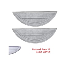 Roborock Uyumlu Saros 10 Model S90ver Uyumlu Robot Süpürge Mop Paspas 2 Adet