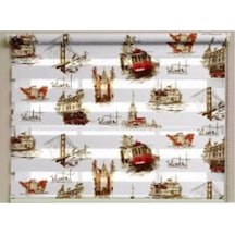 Asyhome Kahve Istanbul Zebra Perde