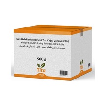 Sarı Gıda Renklendiricisi Toz Yağda Çözünür E102 500 G