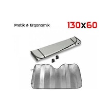 Oto Araç Güneşlik 130X60 Ön Cam Güneşliği Metalize