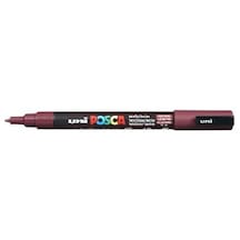 Uni Posca Pc-3m Boyama Markörü 0.9-1.3 Mm Şarap Kırmızı Renk