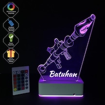 Kişiye Özel Fortnite Roket Masaüstü 3D Led Lamba