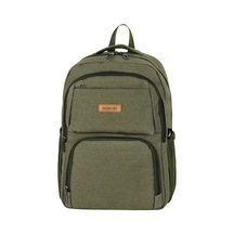 Galb Leather Kanvas Kumas 4 Gozlu Laptop Bolmeli Gunluk Okul Ve Sirt Cantasi siyah