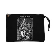 Machine Head The Blackening Siyah Clutch Cüzdan / El Çantası Siyah