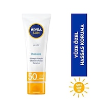 Sun Spf 50 Hassas Yatıştıran Nemlendirici Güneş Yüz Kremi 50 Ml, Çok Yüksek Güneş Koruyucu,güneş Alerjisine Karşı Koruma,yağsız Cilt Hissi