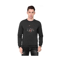 Katatonia The Night Is The New Baskılı Füme Erkek Örme Sweatshirt