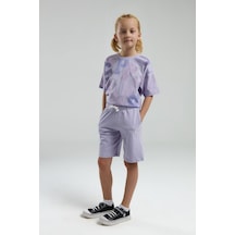 U.s. Polo Assn. Kız Çocuk Mor Bermuda Takım Us2085 Mor