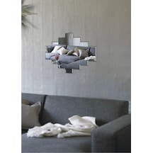 M3 Decorium Saft Dekoratif Ayna Gümüş