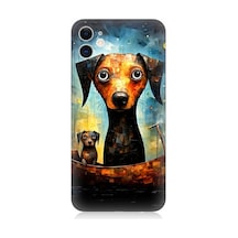 Apple Uyumlu iPhone 12 Köpek Ve Sandal Desenli Silikon Kılıf
