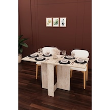 Asra Trend Sidon Desen Km-32 Ultra İnce Katlanır Masa 133x60 Cm 17 Cm Kapalı Genişlik 6 Kişilik Yer Tasarrufu Sağl Çok Renkli
