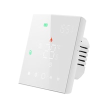95-240v Programlanabilir Termostat 5+1+1 Altı Dönem Dijital Su Isıtma Termoregülatörü Sıcaklık Kontrol Cihazı Dokunmatik Ekran Lcd 5a
