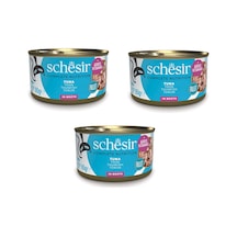 Schesir Ton Balıklı Tam Ve Dengeli Broth Pişirme Suyunda Kedi Konservesi 85 Gr. X 3 Adet