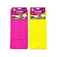 Mikrofiber Temizlik Bezi 50x70 Cm Ecomagic Ev Ve Genel Temizlik 20 Adet Bx-316890 Çok Renkli