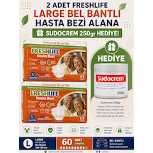 Reshlife Freshlıfe Large Bel Bantlı Hasta Bezi + 250 Gr Sudocrem Hediyeli L