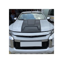 Mitsubishi L200 2015-2022 Kaput Scoop Kaplama Kaput Üstü Hava Girişi Görünümlü Kaplama Siyah