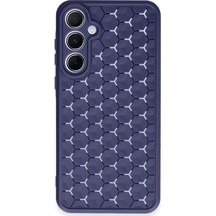 Newface Samsung Galaxy A15 4g Kılıf Petek Silikon Kapak - Lacivert