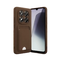 Xiaomi Redmi Note 15 4g Uyumlu Kelvin Kartvizitli Silikon - Kahverengi