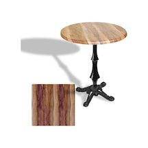 Çipa 1012 Döküm Ayak Yuvarlak Masa Çap 80cm - Werzalit, Wermodin Ve Allzalit Tabla - Indiana Wood Çok Renkli