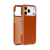 Bloomcase Ultimate Jacket Urban Tan Apple Uyumlu iPhone 17 Pro Max 6.9" Hakiki Deri Kılıf Taba