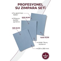 Starcke Su Zımparası Seti 320-600-1000 Kum 230x280 Mm 3 Parça Islak Kuru Tabaka