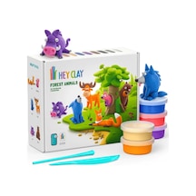 Hey Clay Yaratıcı Kil Seti - Forest Animals Çok  Renkli
